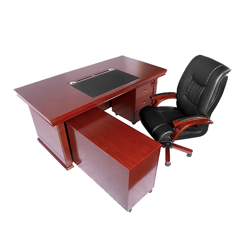 [理政]油漆办公桌 现代中式办公台 油漆办公台 油漆大班台 中式油漆办公桌