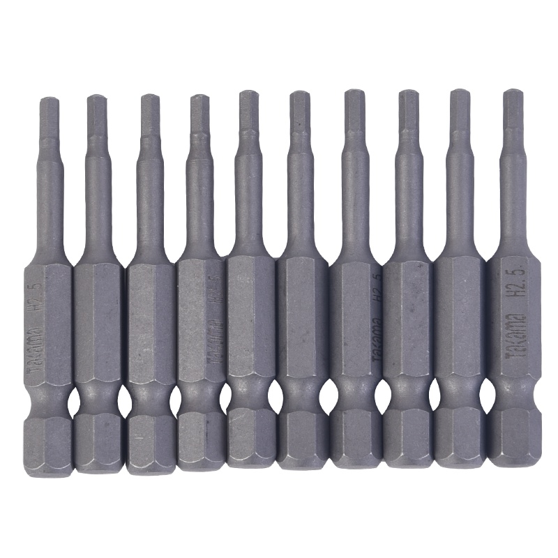 takama(高松)407020 内六角螺丝批头套装10件套起子头旋具头电动批头S2带强磁 H2.0