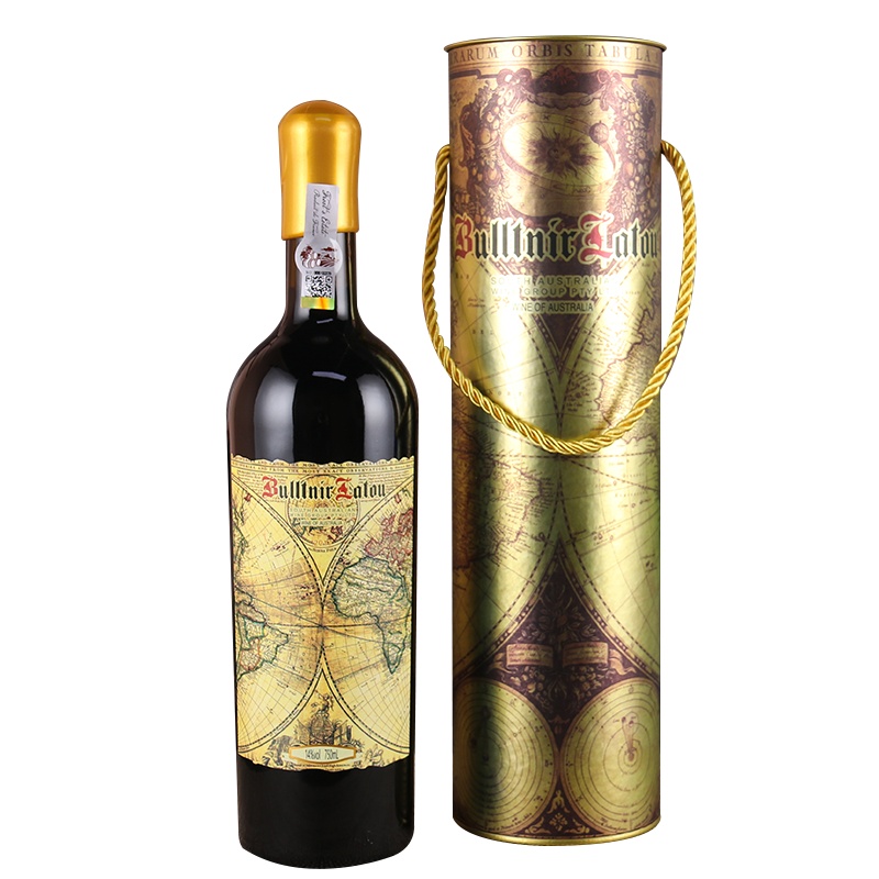 澳大利亚进口布勒塔尼拉图·迈普收藏版干红葡萄酒14度750ml单只红酒礼桶装送海马刀