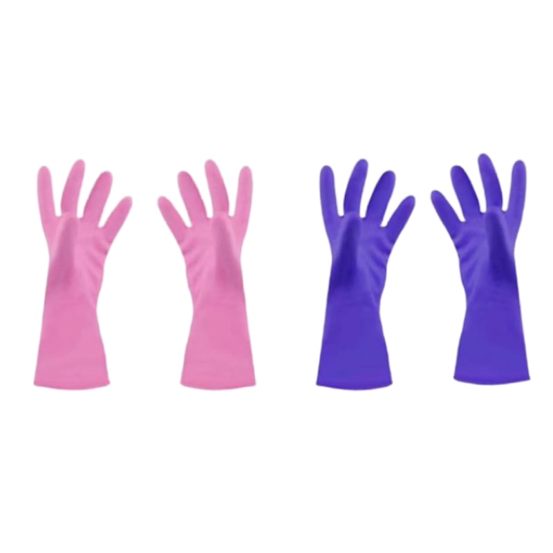 企购优品M码·南洋牌牛筋乳胶手套橡胶家务塑胶皮防水洗碗手套 5双/组