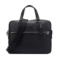蔻驰coach男包奢侈品手提包商务简约公文包欧美时尚纯色方形斜挎单肩包男