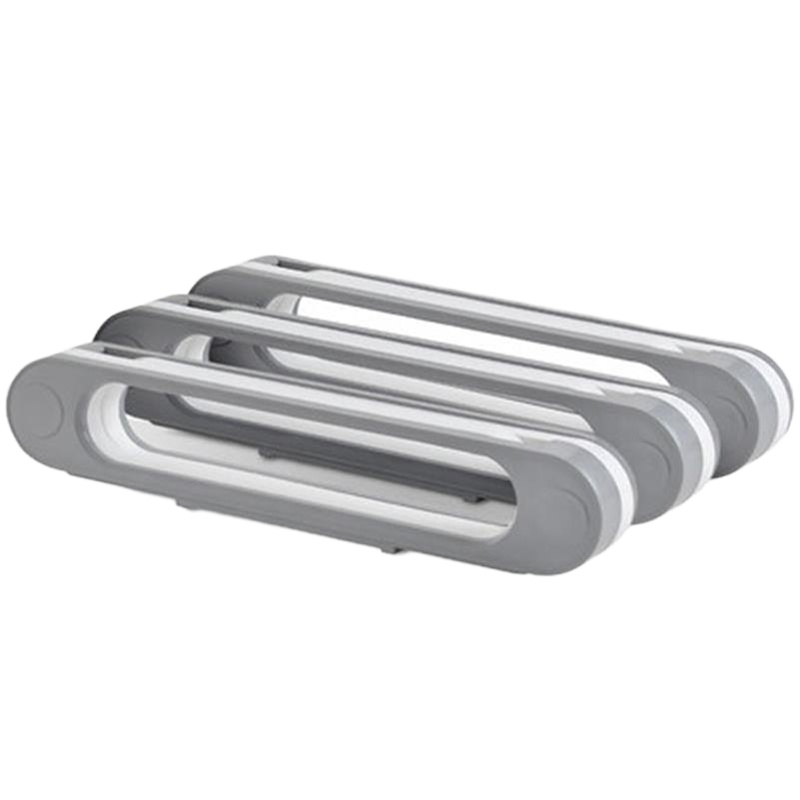 小海牛浴室可折叠拖鞋架卫生间收纳神器免打孔壁挂挂式墙壁放鞋子置物架 三合一(三个装)