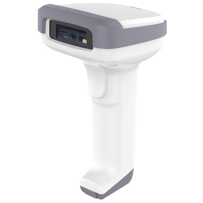 得力(deli)有线一维二维码扫描枪 手机收银支付条形码扫码器 快递超市药店商场农资条码枪 14952 灰白
