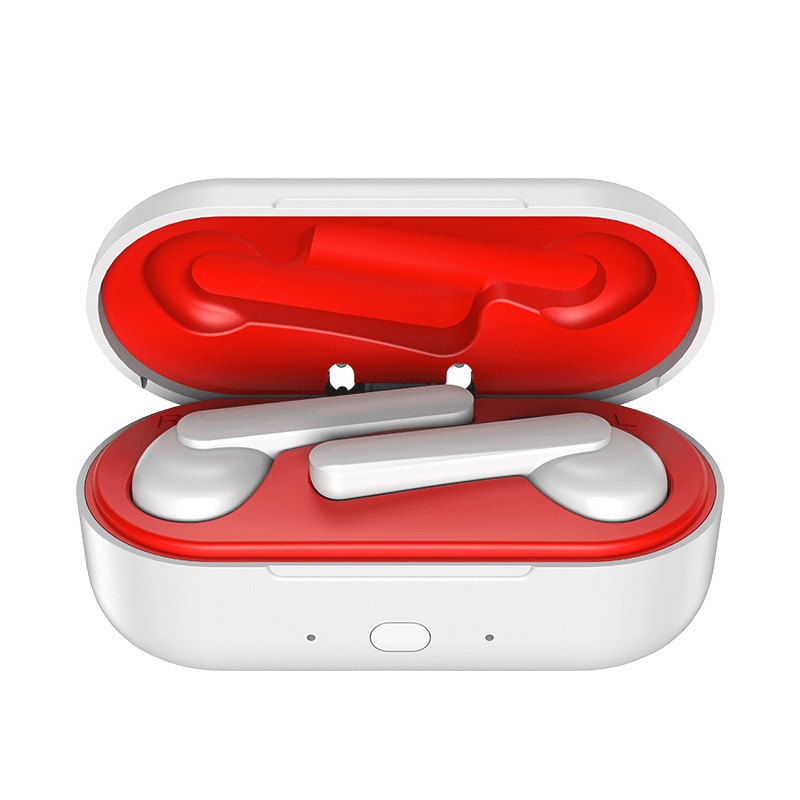 洛克空间糖豆 立体声入耳式5.0蓝牙耳机充电盒 功耗低防水10超远传输探索原声