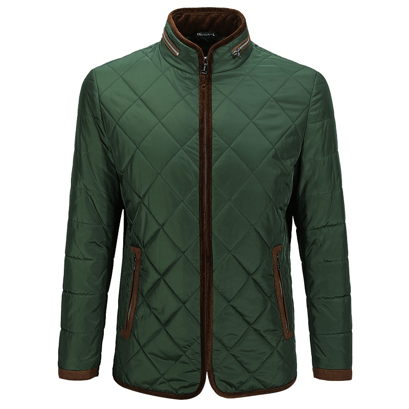 柒牌SEVEN男装棉服秋冬款中年立领保暖棉衣商务休闲棉袄外套