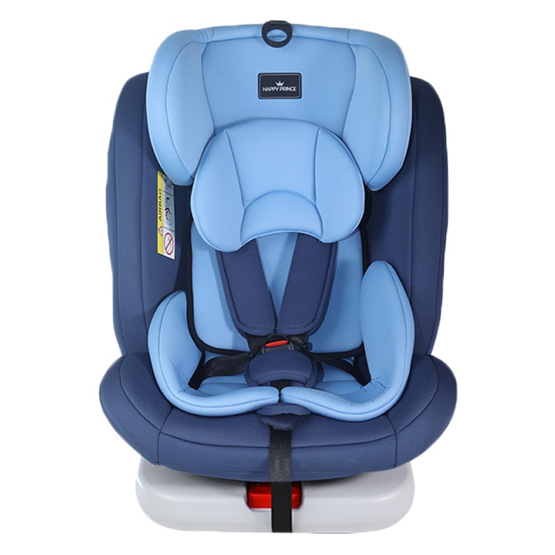 快乐王子 汽车儿童安全座椅旋转0-12岁车载新生儿isofix便携座椅可坐可躺蔚蓝色KL005
