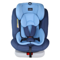 快乐王子 汽车儿童安全座椅旋转0-12岁车载新生儿isofix便携座椅可坐可躺蔚蓝色KL005