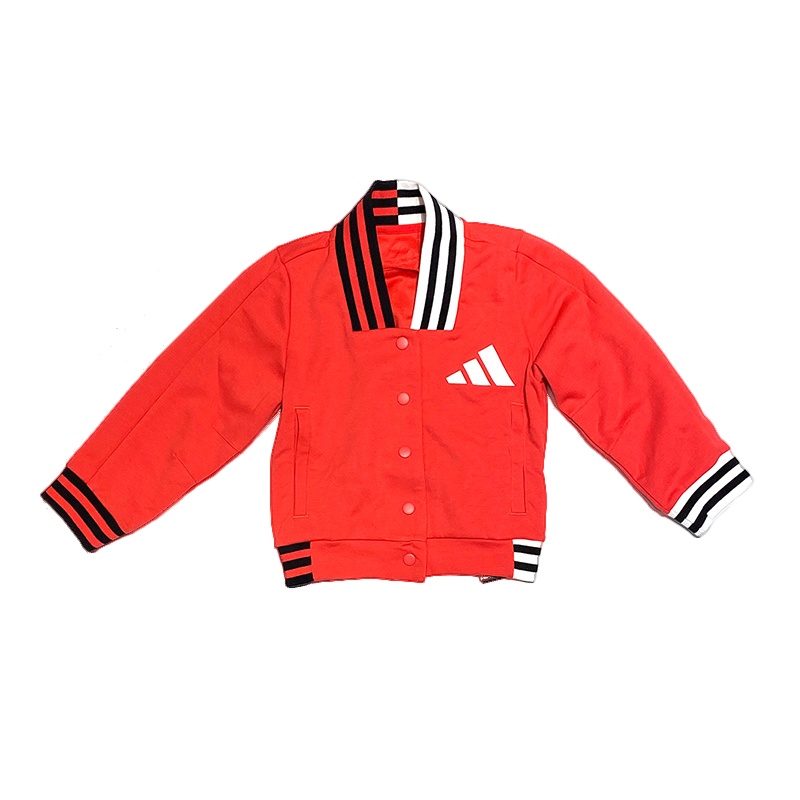 阿迪达斯adidas2020春女小童针织棒球夹克FM9715
