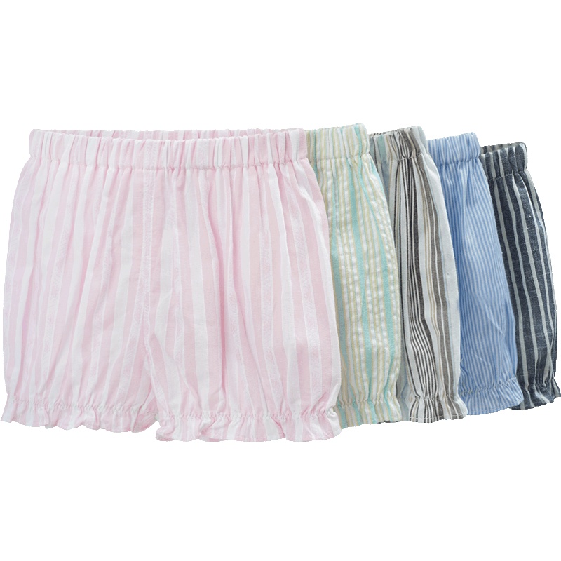 童装夏季女童时尚条纹宽松短裤夏装女宝宝百搭灯笼裤韩版热裤