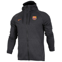 耐克(NIKE)男子巴塞罗那17-18球员训练防风夹克风行者运动保暖连帽外套 常规型AA1929-036