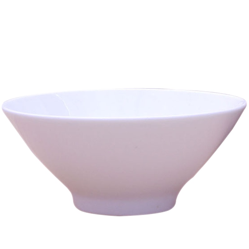 LICHEN陶瓷米饭碗景德镇骨瓷餐具碗具白色斗笠碗 5英寸