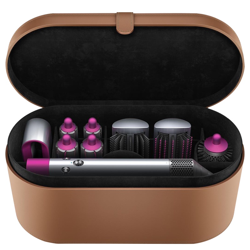 戴森 Dyson Airwrap 自动多功能造型卷发棒 电吹风 吹风机 8造型头顶配完整版HS01 收纳套装 紫红色