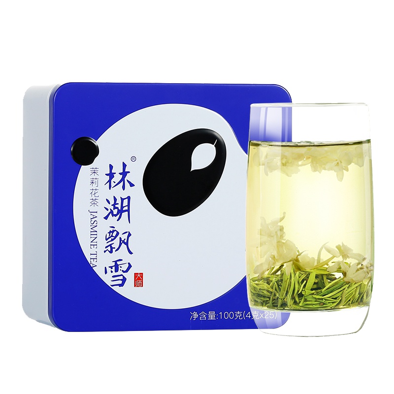 川红 大师款特级浓香型茉莉花茶茶叶 100g/盒