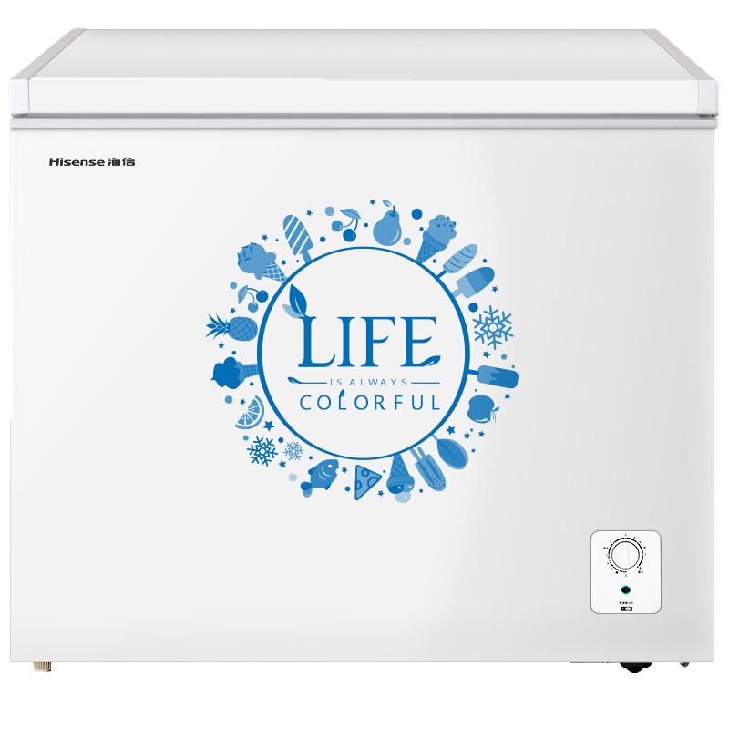 海信 HISENSE 248升 商用家用冷柜 卧式冷冻冷藏转化冰柜 变温顶开门冰箱 珍珠白 BD/BC-248ND