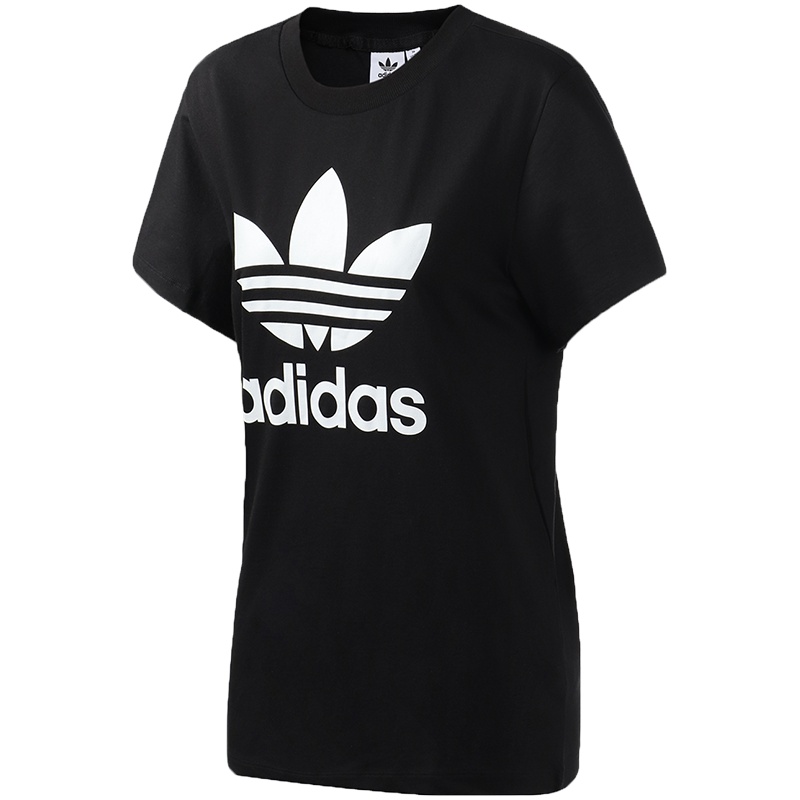【自营】adidas阿迪达斯三叶草女装新款LOGO款运动休闲短袖T恤DX2323