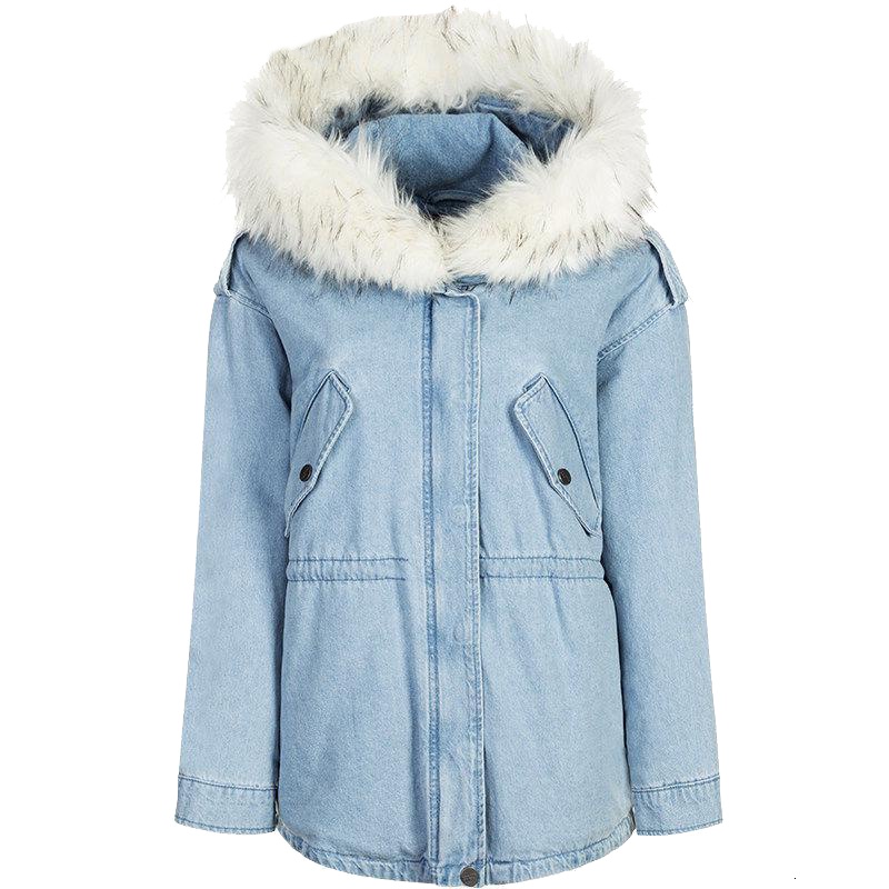 拉夏贝尔Puella秋冬新款韩版宽松显瘦大毛领连帽棉服女20011368