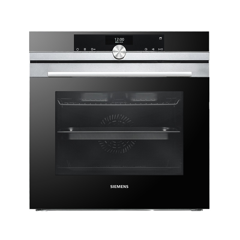 西门子(SIEMENS)家用71升不锈钢嵌入式蒸箱HS636GDS1W 旋钮式多功能蒸箱烤箱二合一