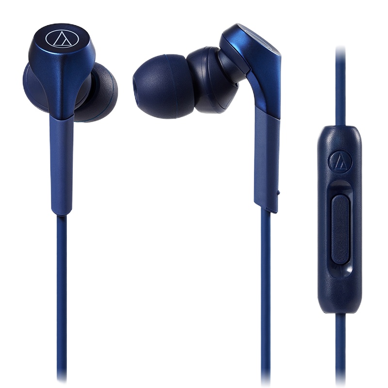 铁三角ATH-CKS550XIS线控带麦高音质入耳式有线耳机手机电脑通用