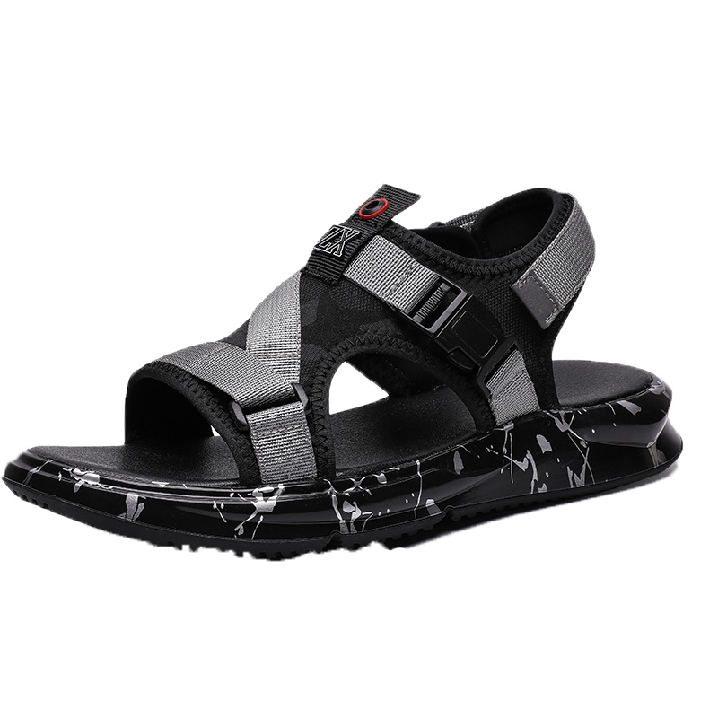 公牛世家(G.N.Shi Jia)男士时尚休闲凉鞋莱卡弹力布拖鞋透气轻便凉拖GN8331-2