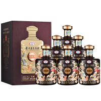 贵州茅台集团保健酒业有限公司 53度酱香型白酒 茅坛酒 匠藏 飞天仕女图礼盒酒水 500mL*6瓶 整箱装