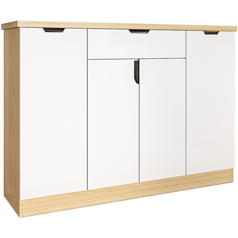 创世人 鞋柜多层玄关柜抽屉大容量鞋架现代简约风格收纳多功能隔断柜4门1抽鞋柜