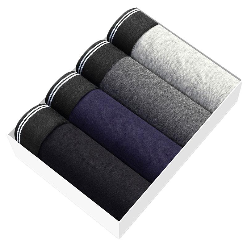 迪奥 男士棉四角内裤平角裤柔软四角裤透气舒适亲肤吸湿U凸设计双层内胆