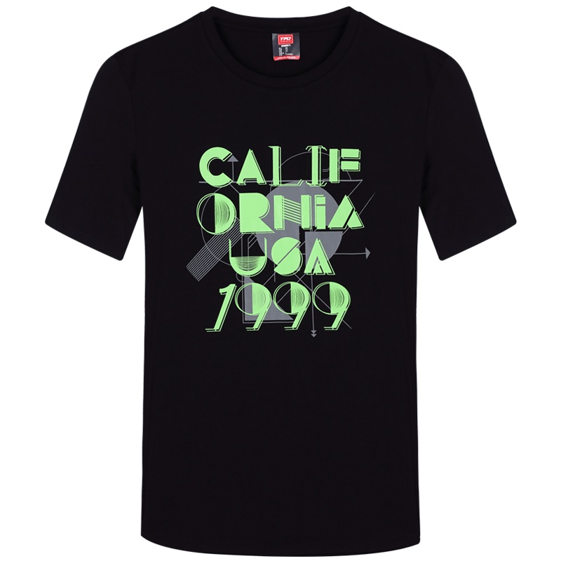 TFO 19年新款时尚设计 纯棉舒适透气 不起球 男款短袖休闲T恤