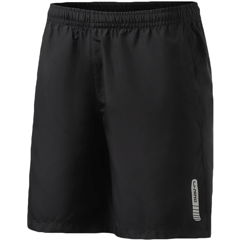 李宁运动短裤男士松紧宽松裤子夏季冰丝男装运动短裤