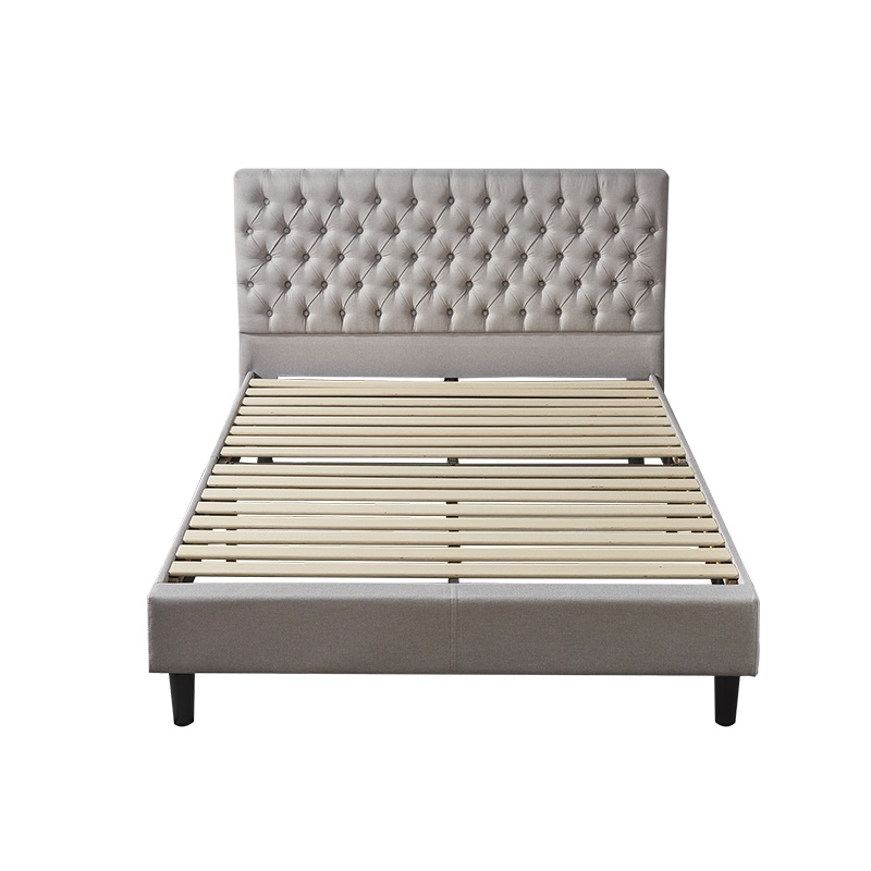 ZINUS/际诺思菱形镶扣软包布艺床星夜U31.5m 1.8米经济型现代极简双人