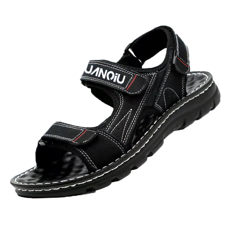 环球男士真皮牛皮凉鞋软皮软底