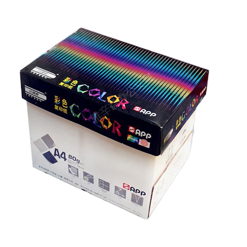 小钢炮 彩色复印纸 80克 A4 100张 粉红色