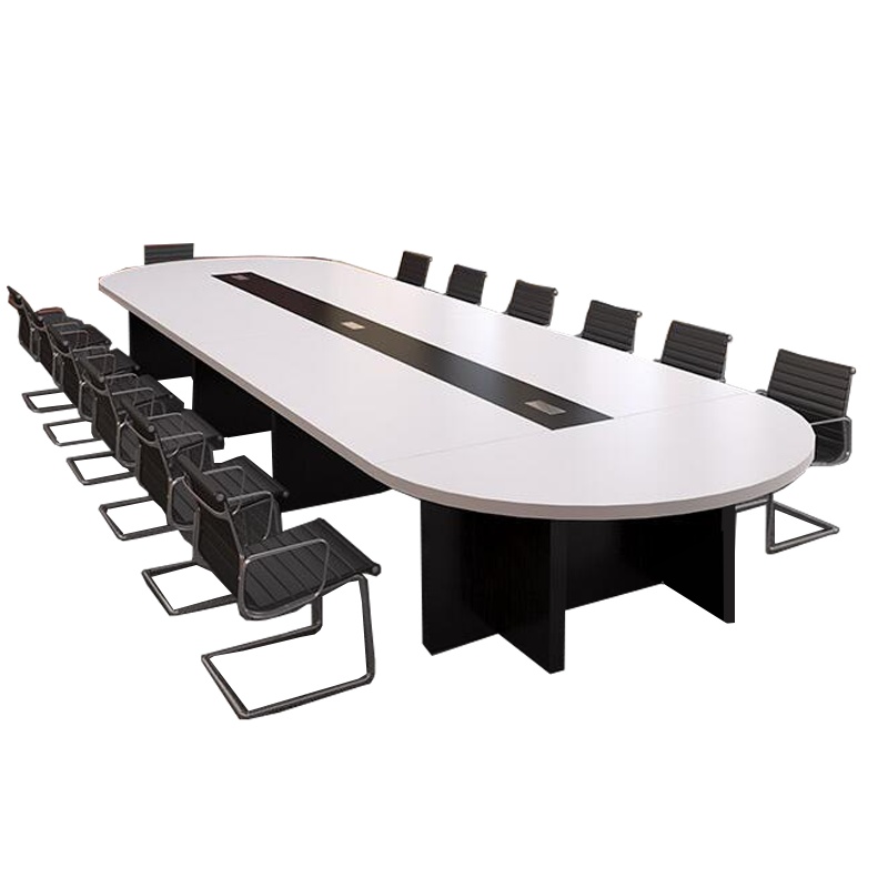 卓澳(ZHUOAO)会议桌椭圆形大型长条会议桌简约现代职员洽谈培训桌-22