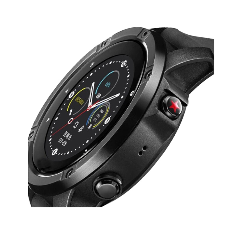 TA603第三代北斗手表北斗卫星军表骑行登山跑步户外多功运动表心率智能手表 黑色