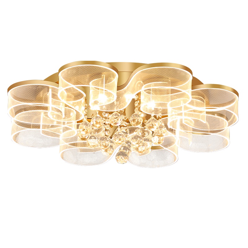 辛羽客厅灯2020年新款灯具现代卧室灯北欧简约顶灯大气轻奢水晶吸顶灯