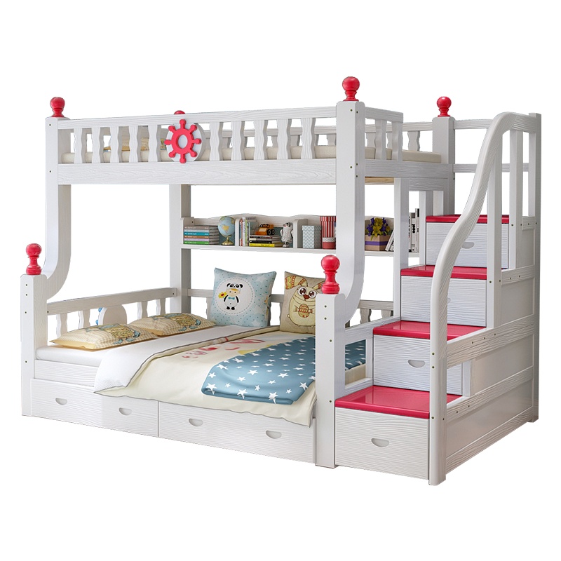 爱家生活高低床双层床两层上下床全实木母子床儿童床上下床子母床