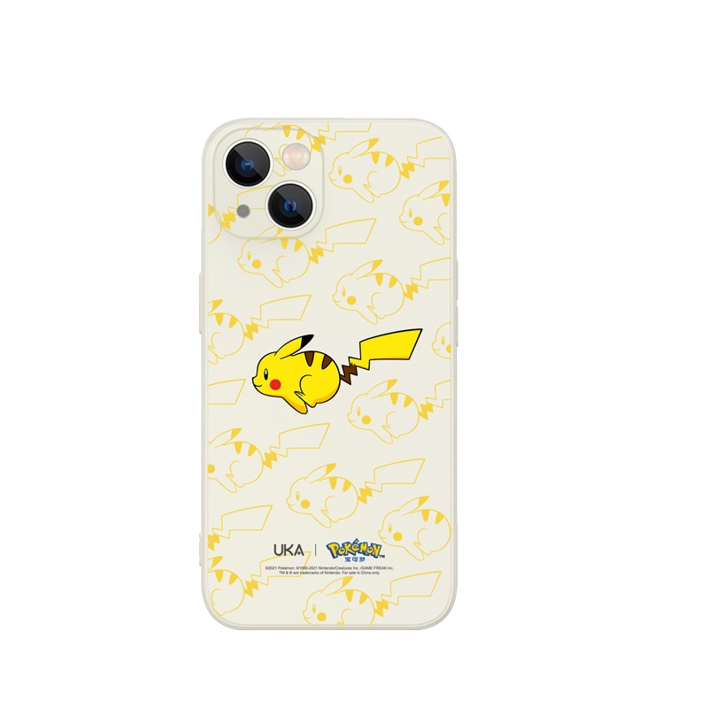 优加宝可梦iphone13手机壳苹果13promax液态硅胶保护套mini新款max全包超薄防摔软ip男pm卡通女十三