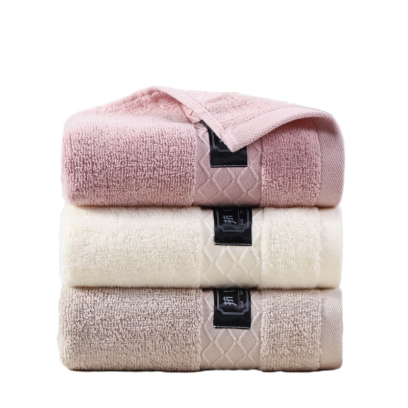 洁丽雅3条装抗菌毛巾纯棉洗脸家用吸水不易掉毛面巾洗澡大毛巾儿童适用