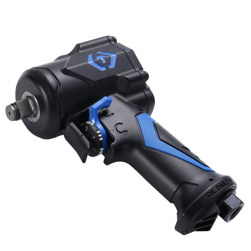 藍帶 1/2IN单手切换迷你型气动扳手(短钻)500FT/LBS19牙 33431-050