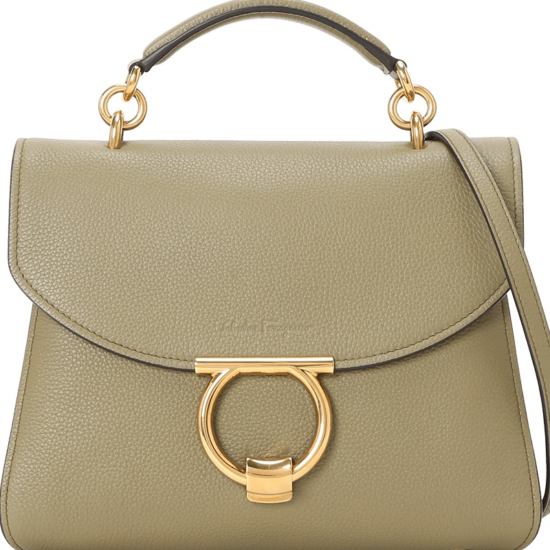 预订FERRAGAMO GANCINI 手提单肩斜挎包21H493 金扣