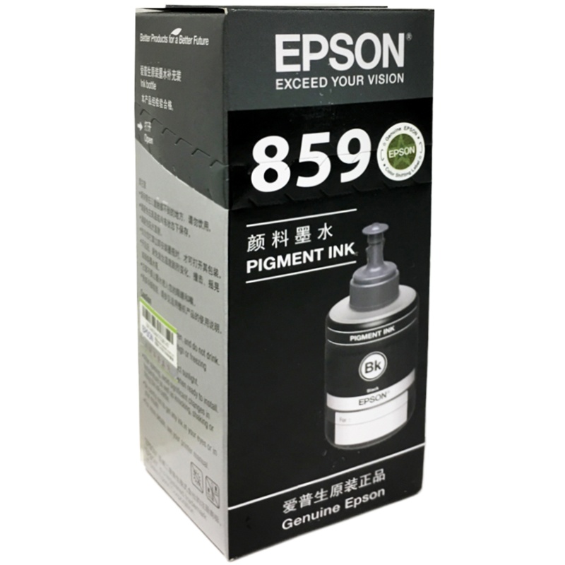爱普生(EPSON) T8591 黑色墨水瓶 适用M105/M205/L605/L655/L1455 单个装