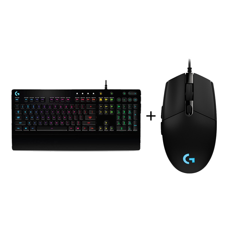 罗技(Logitech)G213 RGB游戏键盘+G102 黑色 游戏鼠标