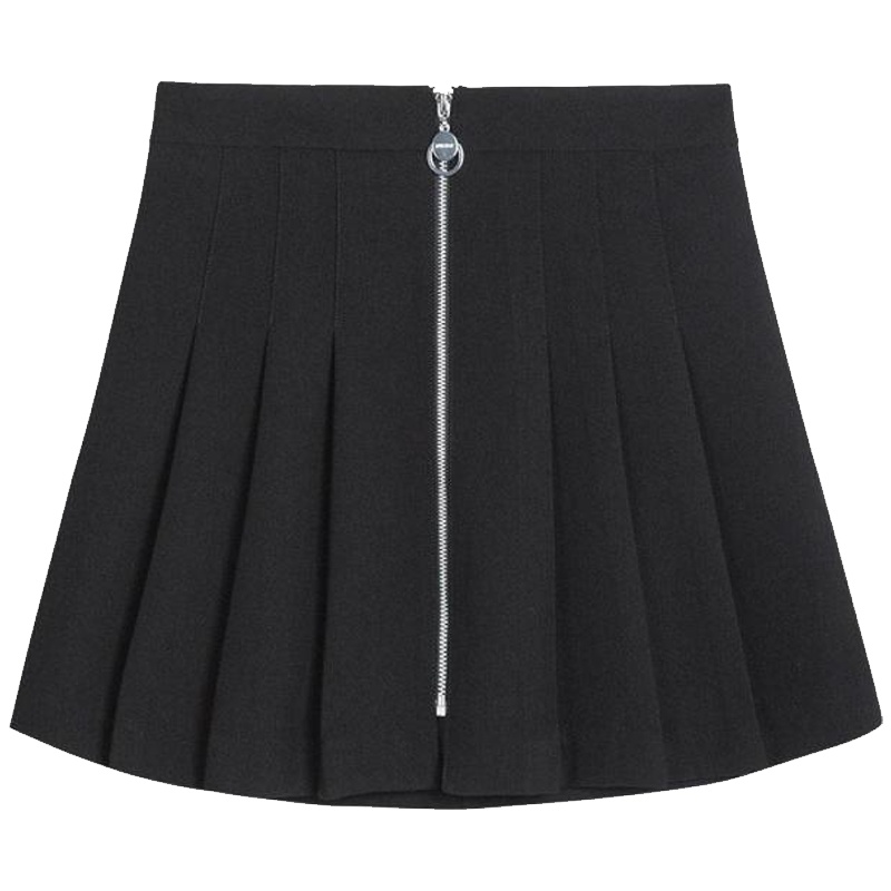 【专柜同款】拉夏贝尔新款高腰显瘦半身裙学生a字百褶裙女20012659