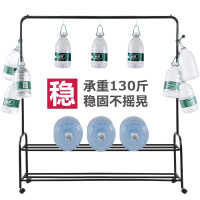 溢彩年华 晾衣架 1.5米落地单杆挂衣架 室内卧室衣帽架晒衣架阳台晒衣服鞋架子置物架YCC2097-BK