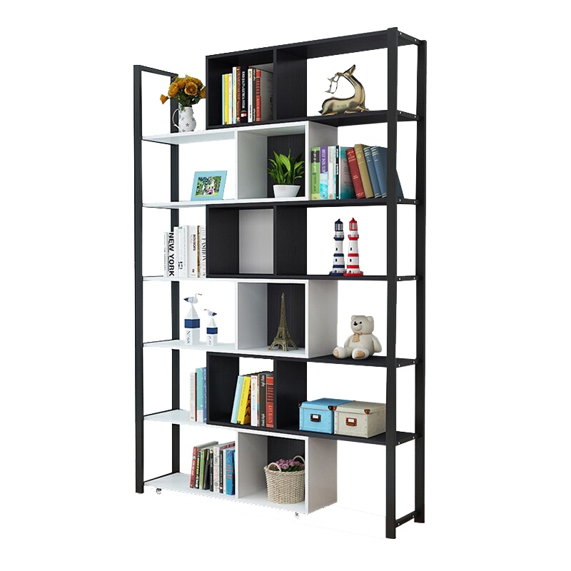 欧宝美书架可延伸书架办公室隔断储物展示架多功能组合书架 六层