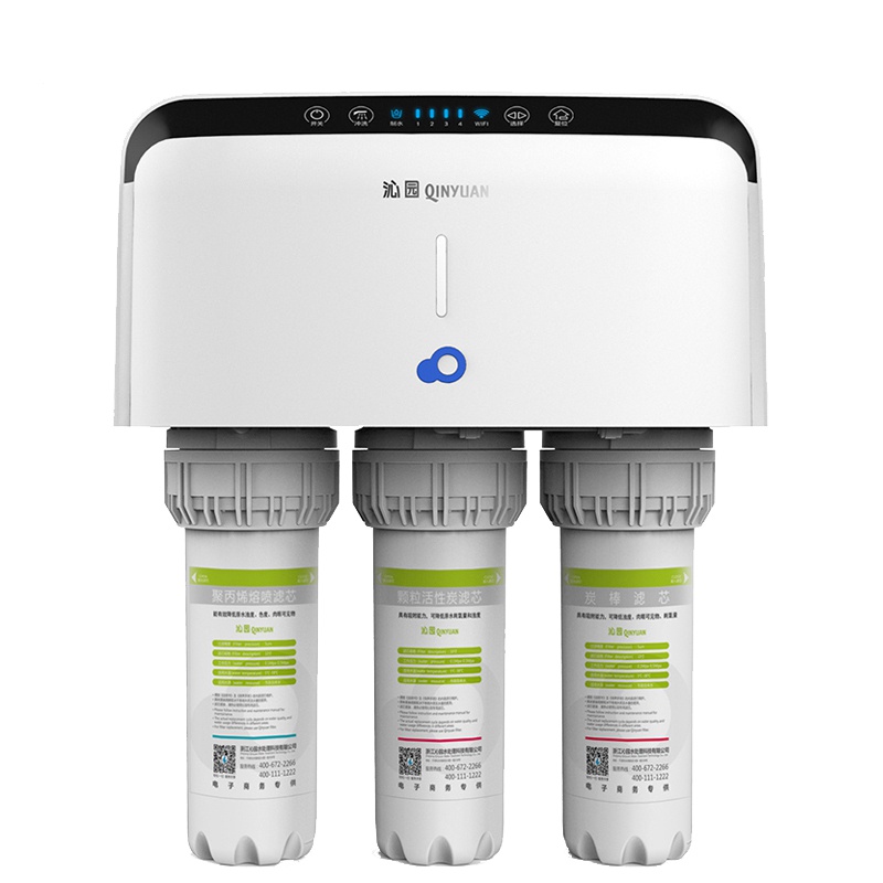 [大通量]沁园(TRULIVA)净水器厨下式家用直饮反渗透净水机400G纯水机QR-RL-403A(S)