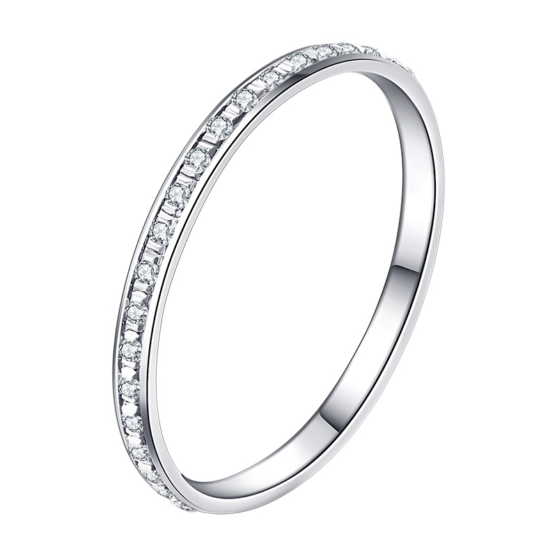 喜钻 【叠戴系列-百搭款】18K金钻石戒指排戒钻戒简约百搭 可叠戴个性时尚 多色可选