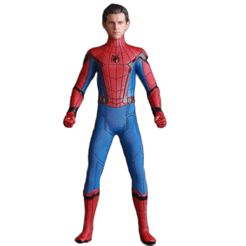 复联4钢铁蜘蛛侠手办英雄远征归来模型像玩具公仔玩偶人偶摆件 CT蜘蛛侠25cm 静态雕像