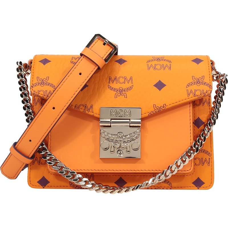 MCM 女士 涂层帆布配皮手提单肩斜挎包 MWRAAPA03