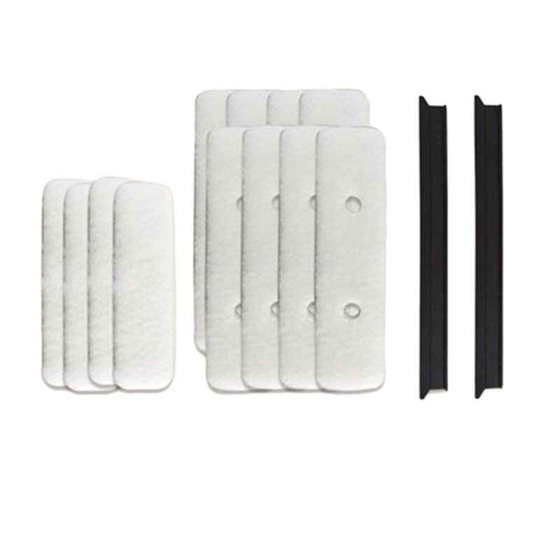 诚成 CC-BJ长方形12+2 双层三层双面玻璃擦巨无霸系列(12片布+2胶条) 玻璃擦备件包