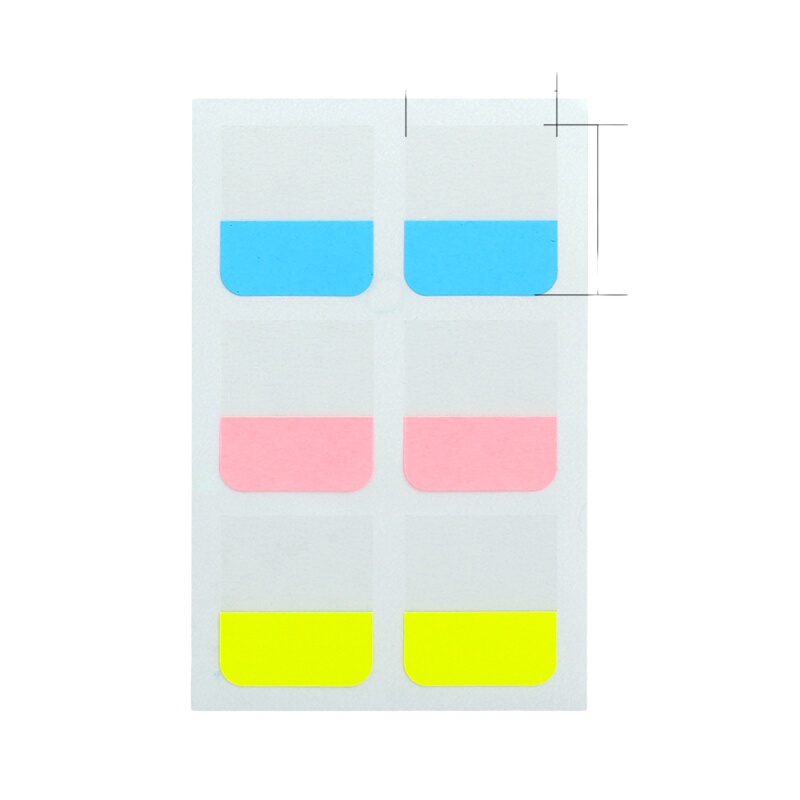 得力25903索引标签(混) 5本装